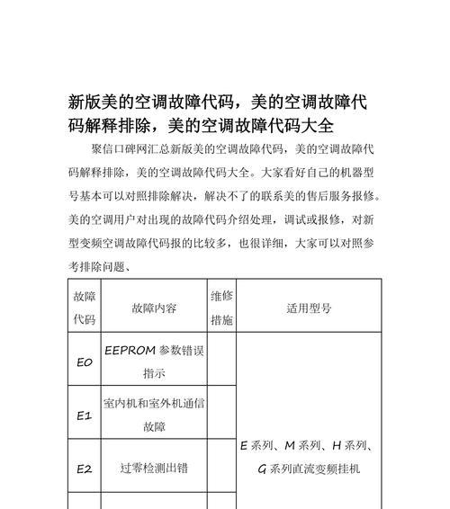 空调显示屏故障原因及解决方法（排查空调显示屏故障的常见原因和有效解决方法）